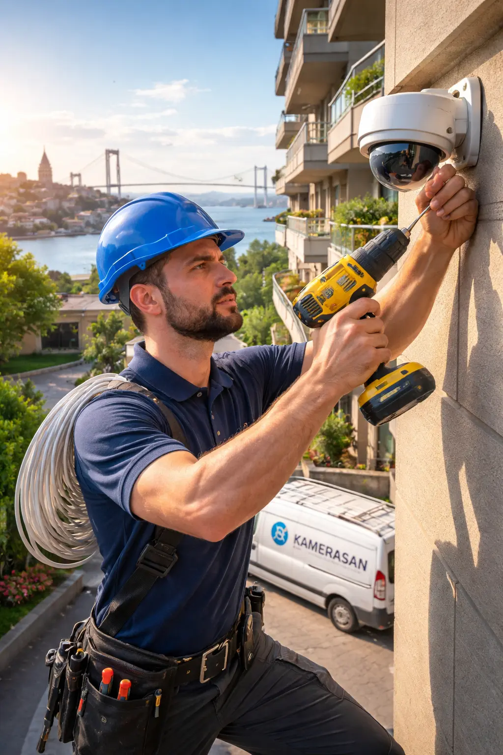 İstanbul site projesi güvenlik kamerası referansı